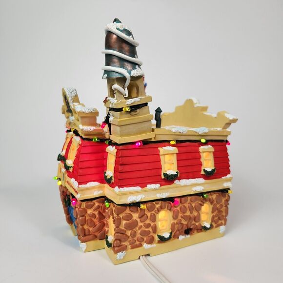 Disney Toon Town Fire Department Light Up Christmas Village Decor Holiday LED - Picture 3 of 16